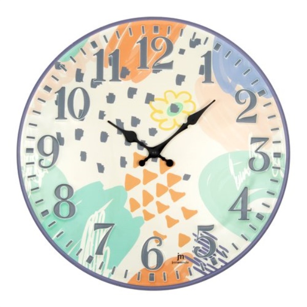 Orologio da parete Lowell 21557 JUSTAMINUTE Colors Multicolor