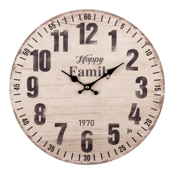 Orologio da parete Lowell 21563 JUSTAMINUTE Happy Family Multicolor