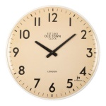 Orologio da parete Lowell 21560 JUSTAMINUTE East 1863 Old Town Bianco