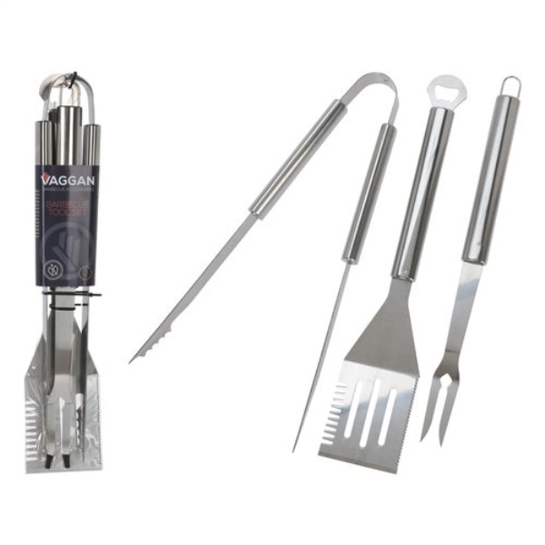 Set attrezzi barbecue Vaggan C04000030 Inox