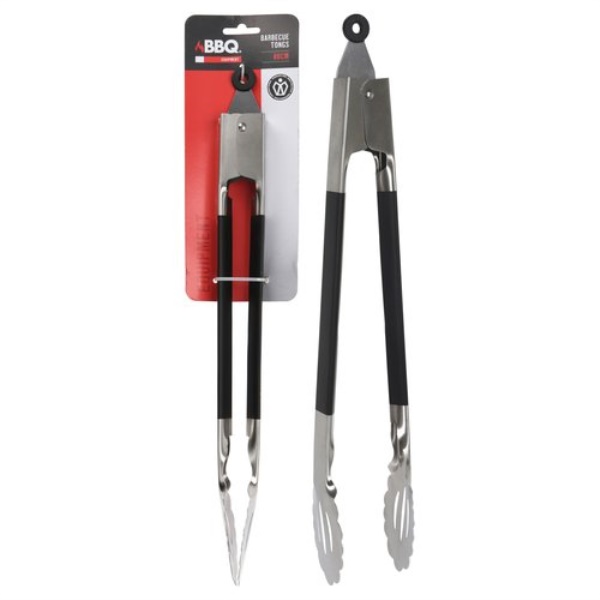 Pinza barbecue Bbq C04000120 Cromo e Nero