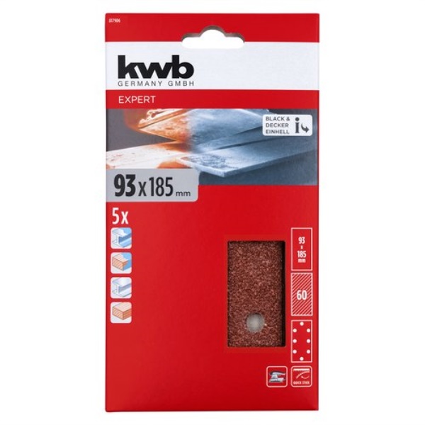 Set fogli abrasivi levigatrice Kwb 49817906 QUICK STICK