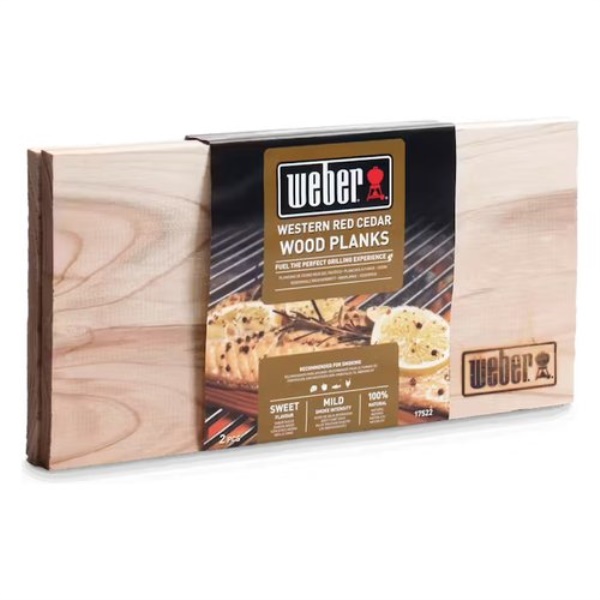 Legna affumicatura Weber 17522 WOOD PLANKS Western Red Cedar