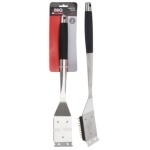 BBQ - Spazzola barbecue Bbq C04000140 Per griglie Inox e Nero