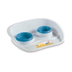 Stefanplast - Ciotola animali Stefanplast 97770 Set Dinner 0,25+0,30 lt Azzurro