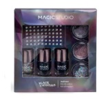 Idc Institute - Cofanetto trucco Idc Institute Black crystals complete nail set