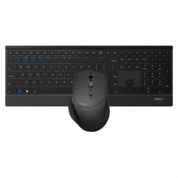 Tastiera e mouse Rapoo 18891 9500M Black
