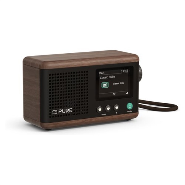 Radio Pure 253800 CLASSIC Mini Dab+ Coffee black e Walnut