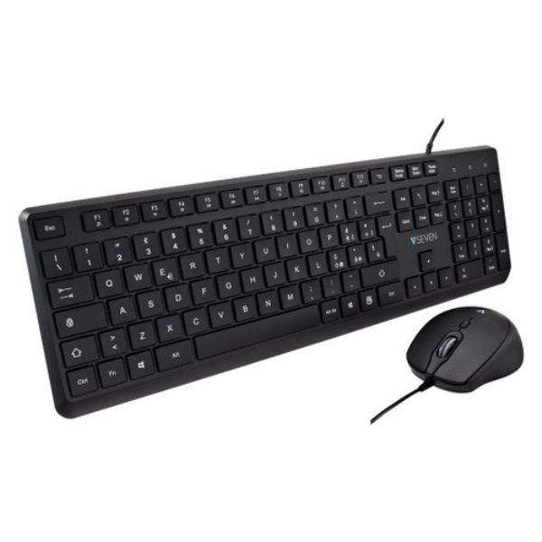 Tastiera e mouse V7 CKU350IT Combo Black