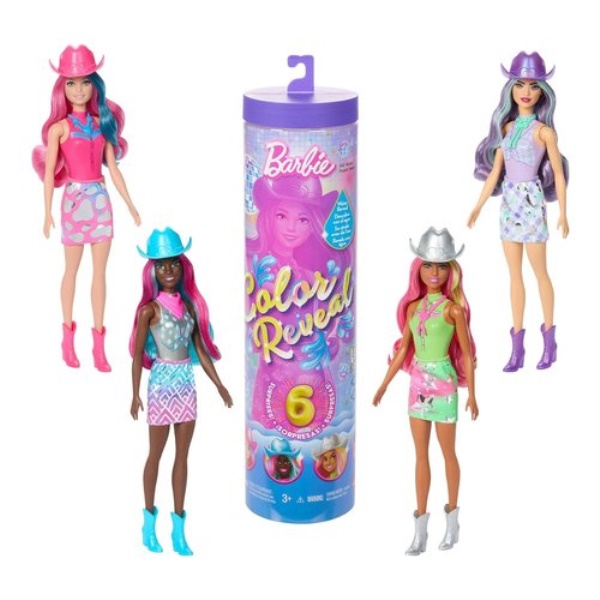 Bambola Mattel JCP01 BARBIE Color Reveal Country Assortito