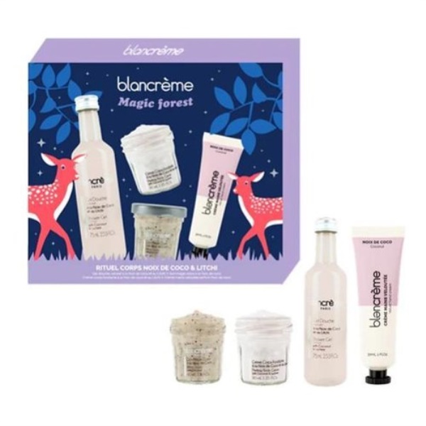 Set bagno Blancreme Paris Foresta magica rituale corpo cocco litchi
