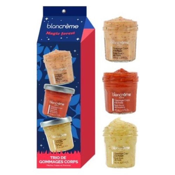 Set bagno Blancreme Paris Foresta magica trilogia gommage corpo frutta
