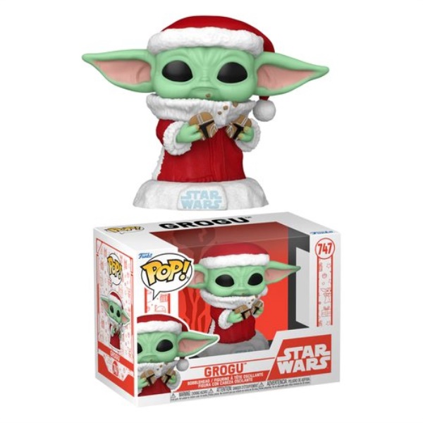 Personaggio collezione Funko 80009 POP STAR WARS Holiday Grogu 747