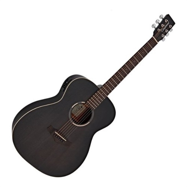 Chitarra acustica Tanglewood TWBB OE BLACKBIRD Smokestack Black Satin