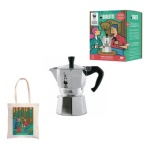 Caffettiera Bialetti 0005177 MOKA EXPRESS Con shopper WWF Cromo satina
