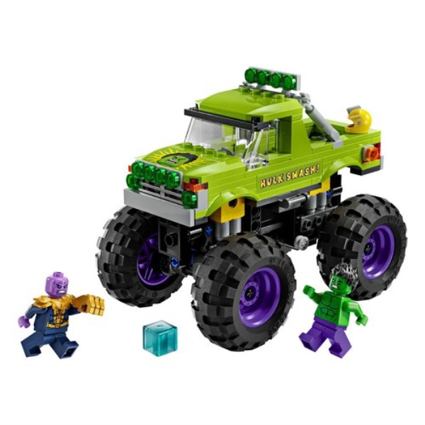 Costruzioni LEGO 76312 MARVEL SUPER HEROES Truck di Hulk contro Thanos