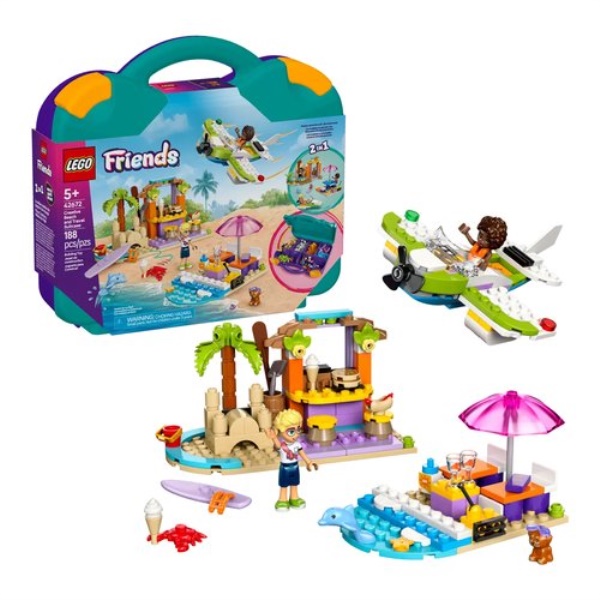 Costruzioni LEGO 42672 FRIENDS Valigia creativa da spiaggia e da viagg