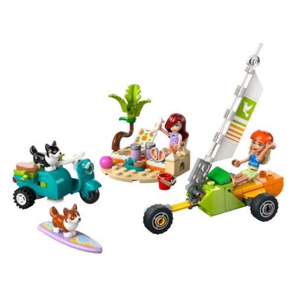 Costruzioni LEGO 42641 FRIENDS Avventure canine su windskate e sidecar