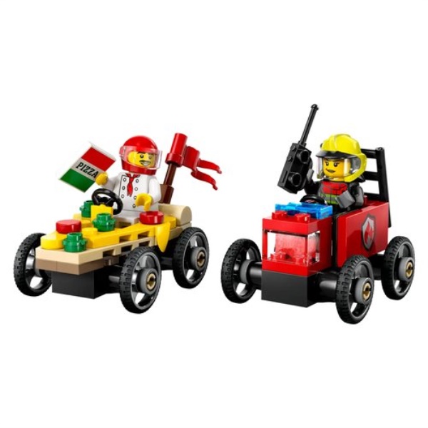 Costruzioni LEGO 60458 CITY GREAT VEHICLES Pack veicoli da corsa: pizz