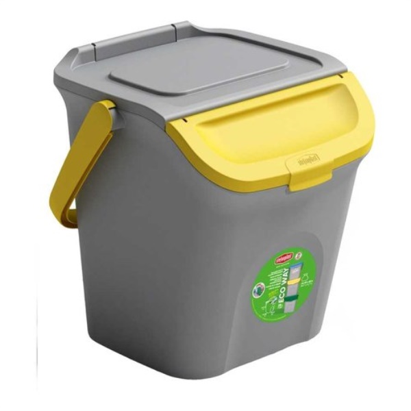 Pattumiera differenziata Stefanplast 69000 ECO WAY Grigio e Giallo