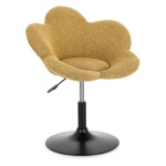 Poltrona Yes Everyday 0733458 FLEUR Girevole Nero e Verde scuro