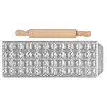 IMPERIA - Stampo ravioli Imperia 3300 RAVIOLAMP 44 fori 2,5 cm con rullo legno S