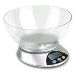 Bilancia cucina Kaufgut 033347 EVA 5584 Silver e Clear