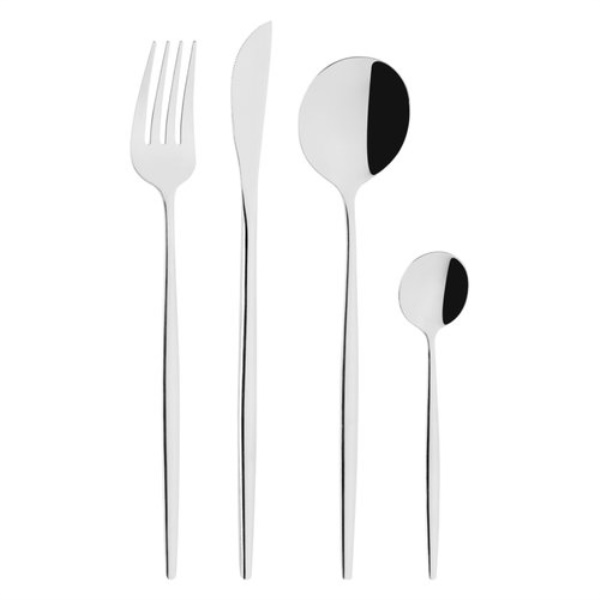 Set posate tavola Abert LPT80240F PORTO Cromo lucido