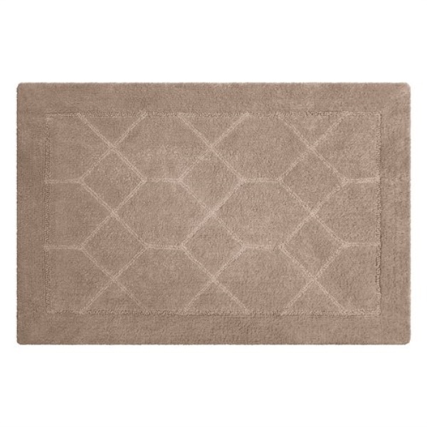 Tappeto bagno Quarzo Bianco 18413 ESAGONO Tortora
