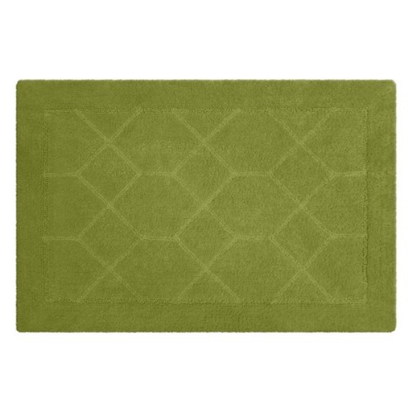 Tappeto bagno Quarzo Bianco 18383 ESAGONO Verde