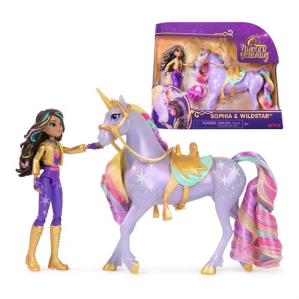 Set bambola Spin Master 6066838 UNICORN ACADEMY Sophia & Wildstar con 