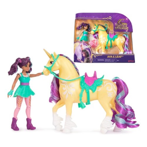 Set bambola Spin Master 6069631 UNICORN ACADEMY Ava & Leaf  con access