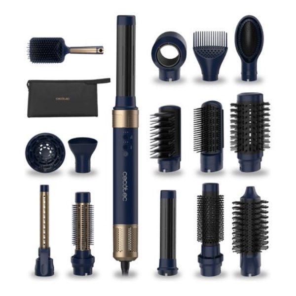 Modellatore capelli Cecotec 00253 BAMBA CermicCare 14in1 AirGlam Blue 