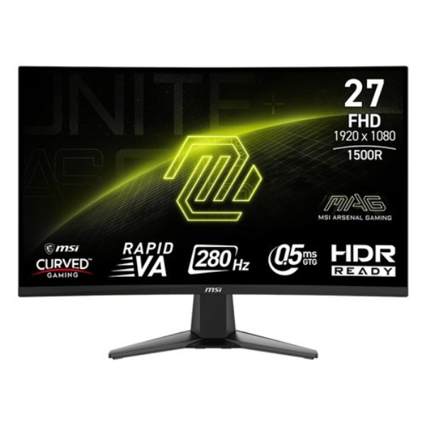 Monitor Msi 9S6 3CE01M 014 MAG 276CXF Curved Black
