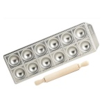 IMPERIA - Stampo ravioli Imperia 3310 RAVIOLAMP 12 fori 5,2 cm con rullo legno S