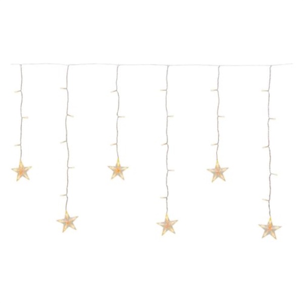Tenda luminosa Natale Lotti 78123 Stelle Trasparente