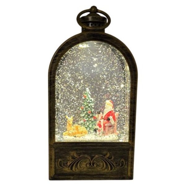 Palla di neve Lotti 79465 Lanterna Babbo Natale Brunito