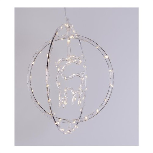 Sagoma luminosa Natale Lotti 78543 Stella, Fiocco, Albero
