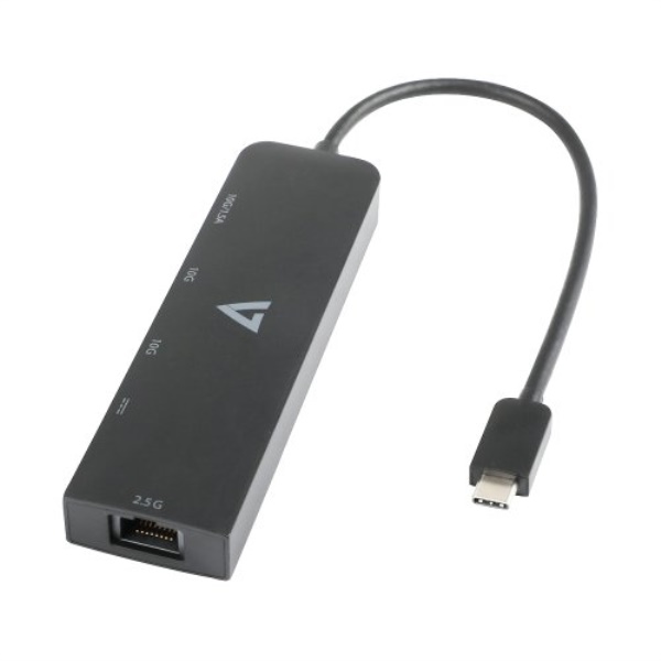HUB V7 V7UCRJ25GHUB BLK USB C Black