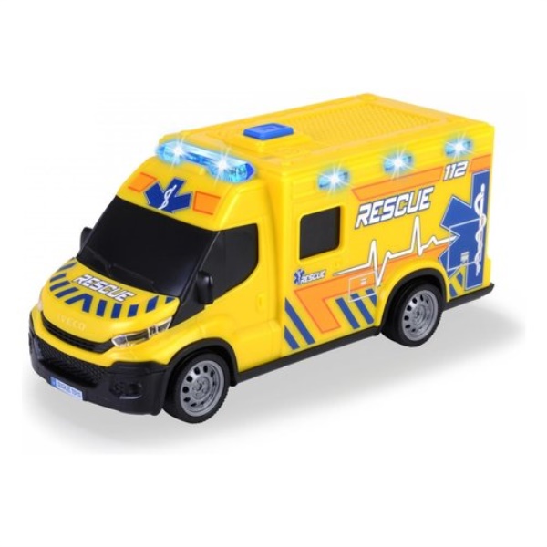 Mezzo soccorso Simba 203713014 DICKIE Ambulanza Iveco Daily 1:32 Giall