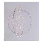 Lotti - Decoro Lotti 78543 Cerchio di luce trasparente con soggetti natalizi A