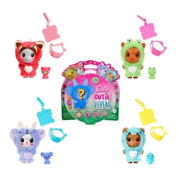 Bambola Mattel HRK32 BARBIE Cutie Reveal Pets Assortito