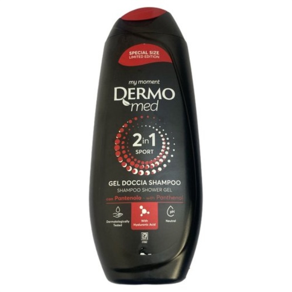 Bagno doccia Dermomed DH7010 MY MOMENT 2 in 1 sport gel ginseng 250 ml