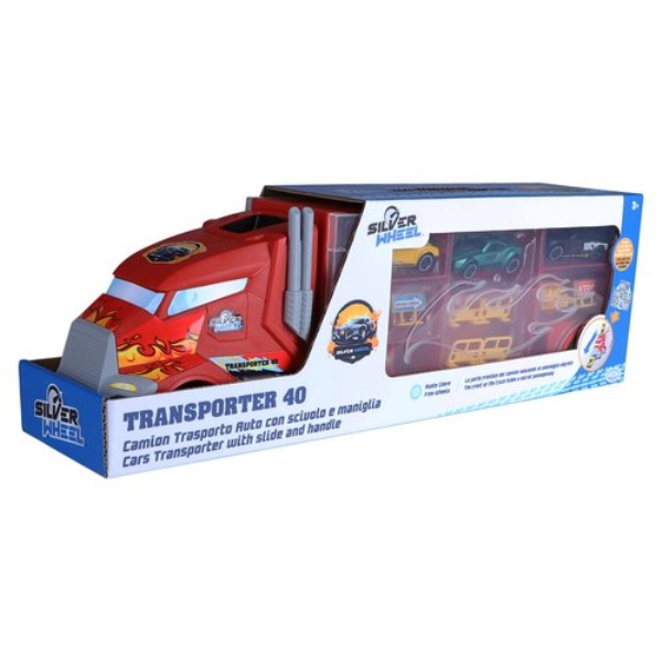 Modellino automezzo Ods 41443 SILVER WHEEL Camion Transporter 40 con 3