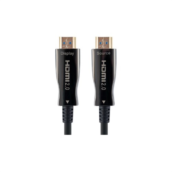 Cavo HDMI Hamlet XVCHDM AOM20 2.0 Attivo Ibrido 4K Black