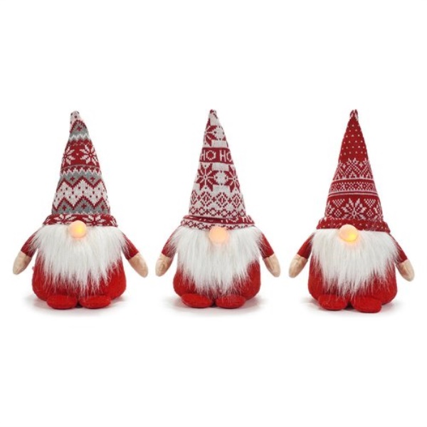 Fermaporta Natale General Trade 582907 Gnomo con luce e musica Assorti