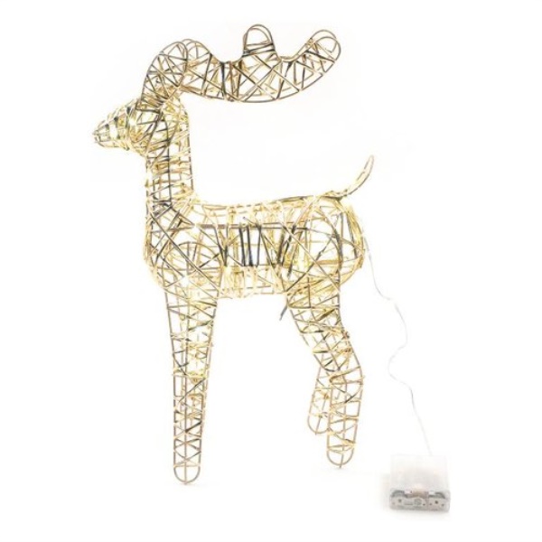 Sagoma luminosa Natale Mercury 58386 Renna Oro