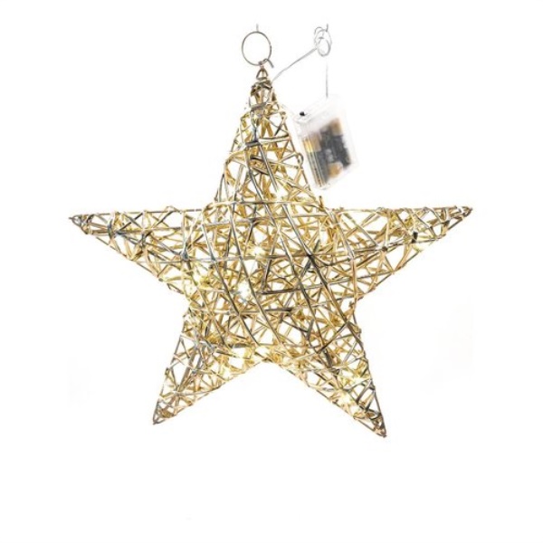 Decorazione luminosa Natale Mercury 58218 Stella Oro