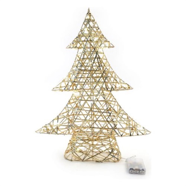 Albero Natale soprammobile Mercury 58249 Oro