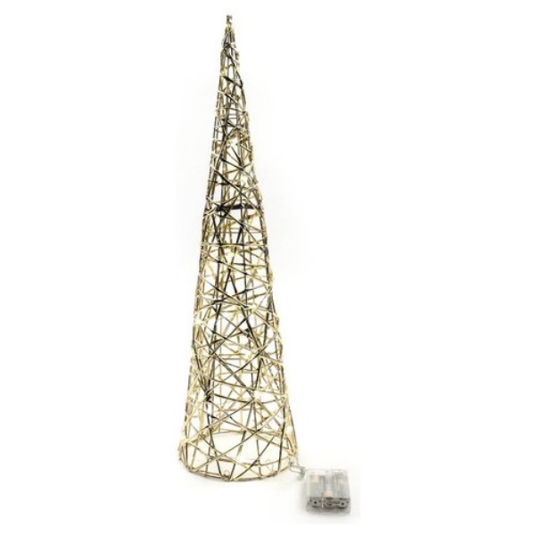 Sagoma albero Natale luminoso Mercury 58126 Cono Oro